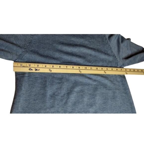 Norm Thompson Women's Periwinkle Blue Open Knit Sweater M Pullover 3/4 Sleeve - Picture 4 of 8